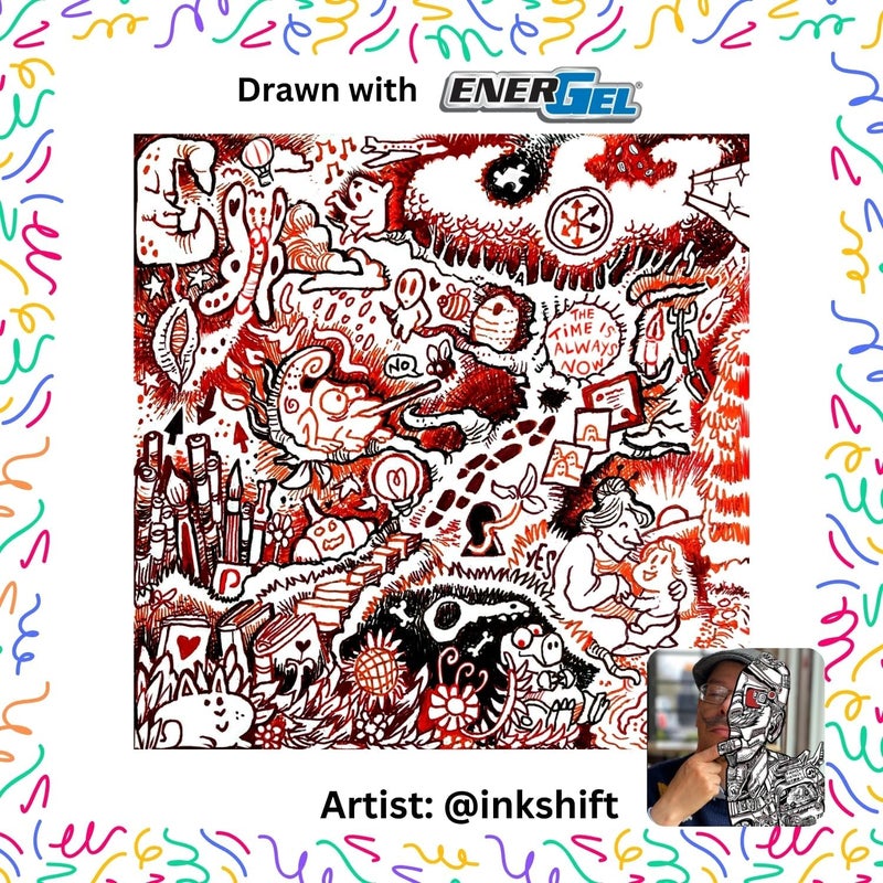 Pentel EnerGel RTX Retractable Liquid Gel Pen, Change Hue, 0.7mm, Sepia, Brown and Burgundy Ink, Pack of 3 Pens (BL77CHABP3M) - Image 4